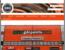 Tablet Screenshot of gdcpaints.com